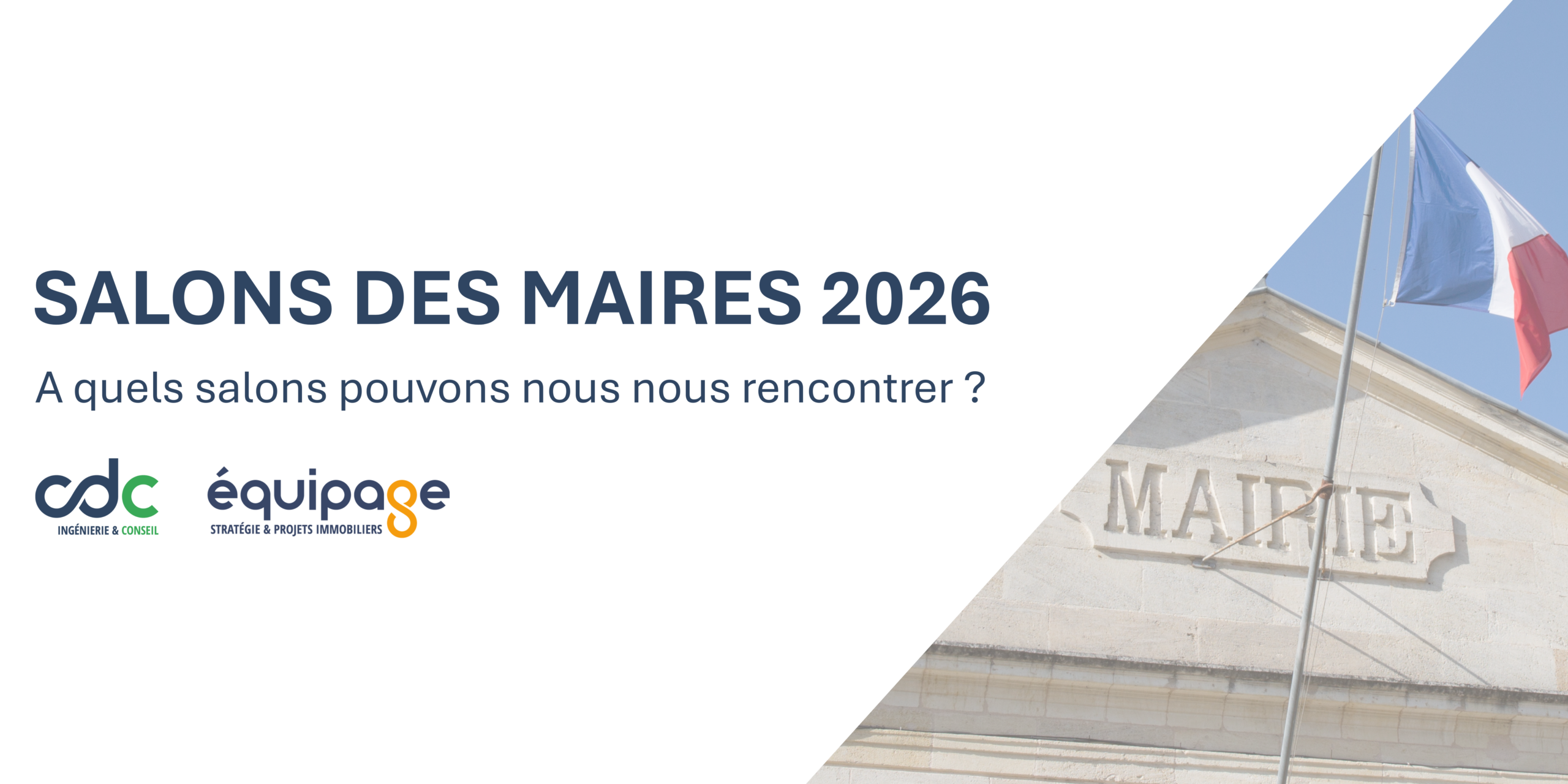 Retrouvez CDC Conseil & Équipage aux salons des maires 2026